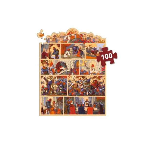 Story puzzle Le Roi Arthur 100 pièces - Djeco