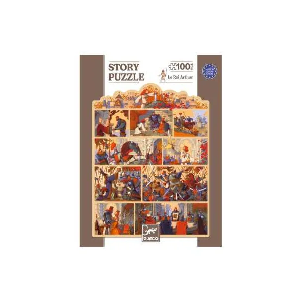 Story puzzle Le Roi Arthur 100 pièces - Djeco