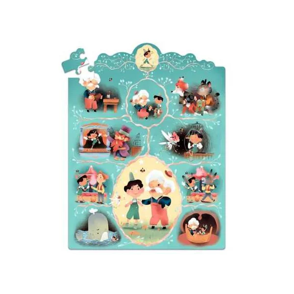 Story puzzle Pinocchio 54 pièces - Djeco