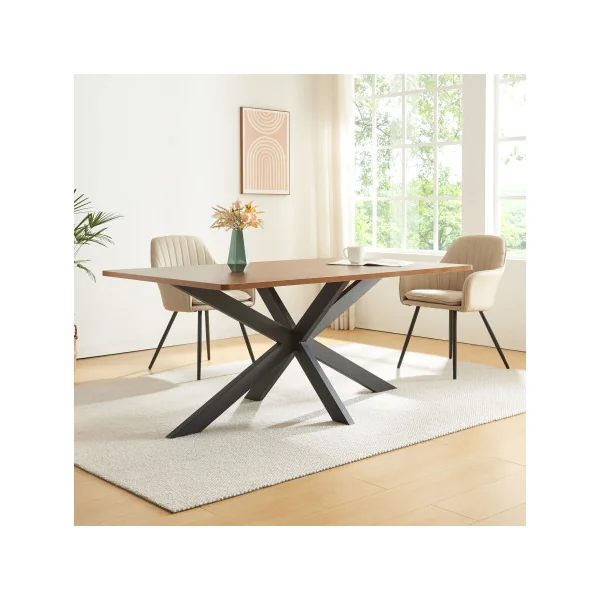 Structure de Table Acier 150 x 78 x 71 cm noir Pieds de Table Acier Noir Epuré