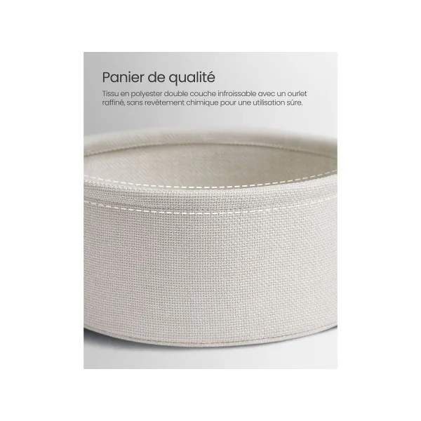 Table Basse avec Panier avec Multiprise Blanc et Gris