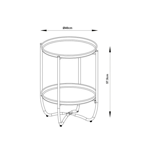Table Basse de Jardin avec Plateau Amovible 40 x 58 cm Acier Laqué Jaune