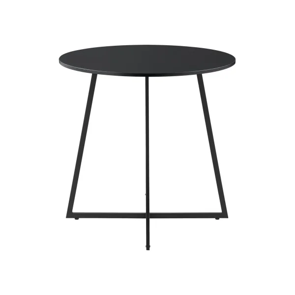 Table basse de salon 78 x 80 cm noire