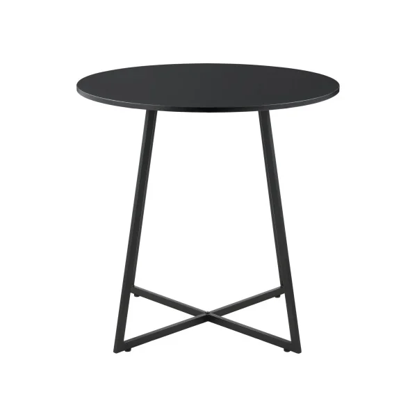 Table basse de salon 78 x 80 cm noire