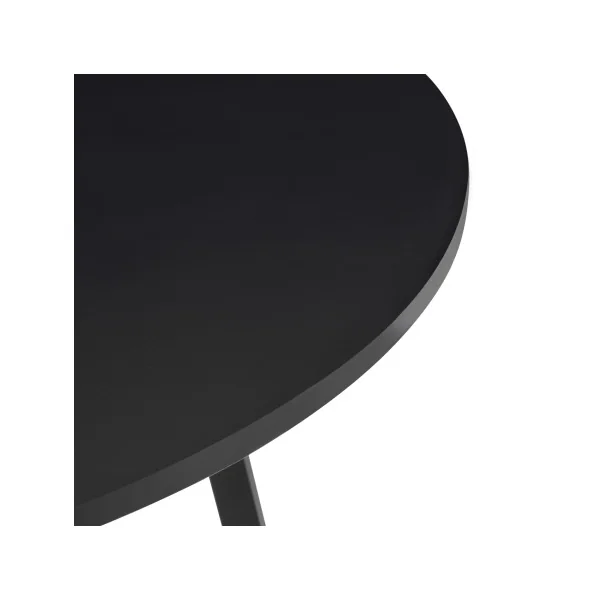 Table basse de salon 78 x 80 cm noire