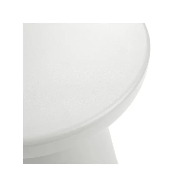 Table Basse Ronde 40 cm Blanche Table de Salon Tendance
