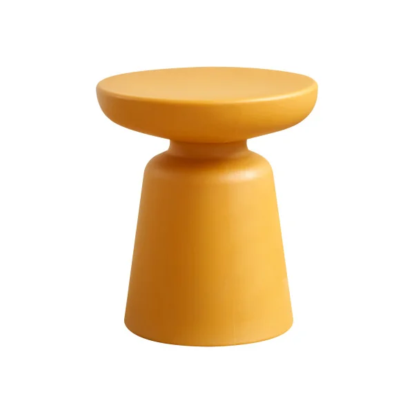 Table Basse Ronde 40 cm Jaune Table de Salon Tendance