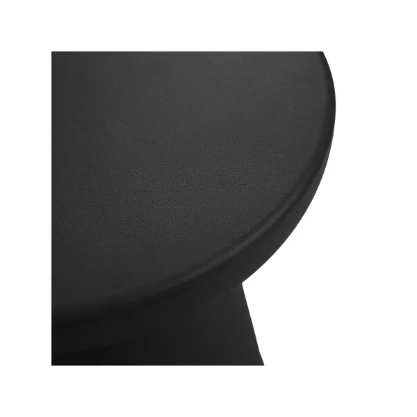 Table Basse Ronde 40 cm Noir Table de Salon Tendance