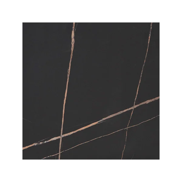 Table d'Appoint 40 x 40 x 45 cm Aspect Marbre Noir Table Basse
