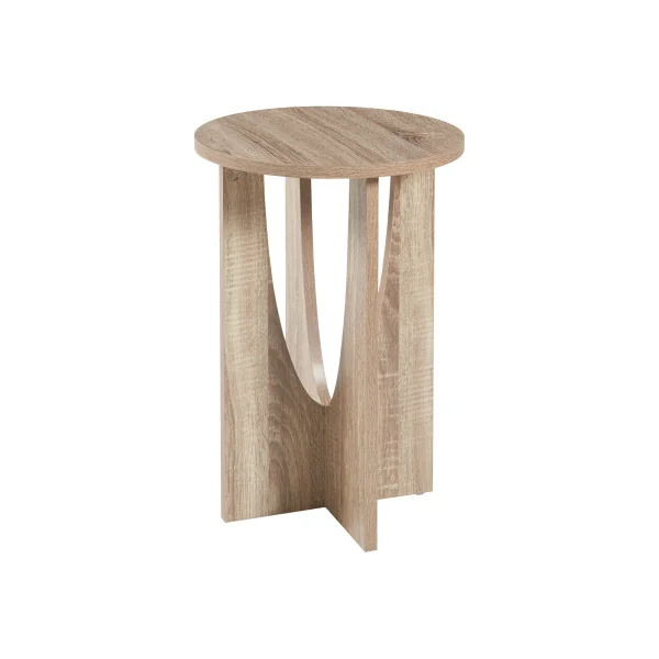 Table d'Appoint Effet Chêne 38 x 57 cm Table Salon Moderne