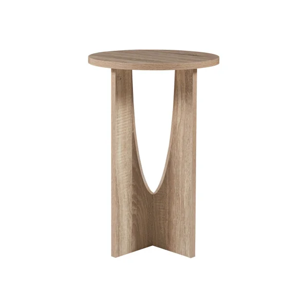 Table d'Appoint Effet Chêne 38 x 57 cm Table Salon Moderne
