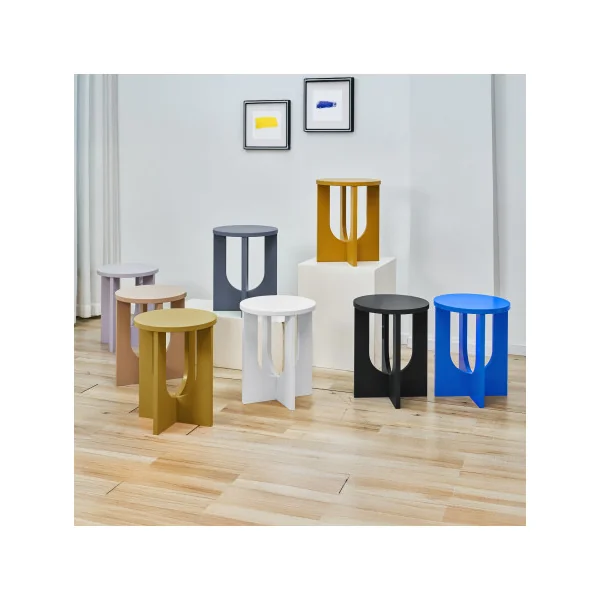 Table d'Appoint Elégante 40 x 50 cm Bleu Gris
