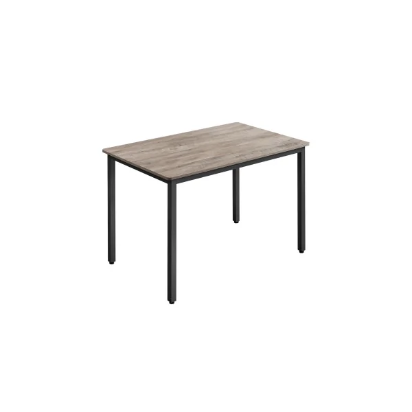 Table de Bar 4 Personnes 110x70x77 cm Grège Chiné et Noir Table Repas Cuisine