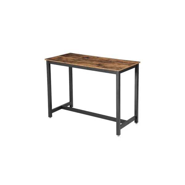 Table de Bar Industriel 120x60x90 cm Marron Rustique Table Salon Table de Cuisine