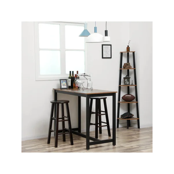 Table de Bar Industriel 120x60x90 cm Marron Rustique Table Salon Table de Cuisine