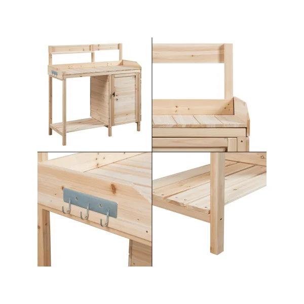Table de Rempotage en Sapin 107 x 46 x 110 cm