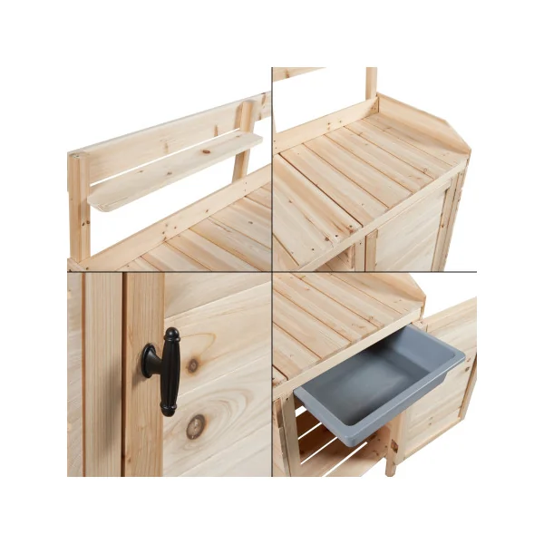 Table de Rempotage en Sapin 107 x 46 x 110 cm