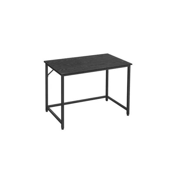 Table de Travail 100 x 50 x 75 cm Bureau Poste de Travail 100 cm Noir Boisé