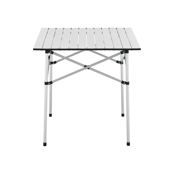 Table Pliante de Camping 70 x 70 x 70 cm Argent Table Pique Nique