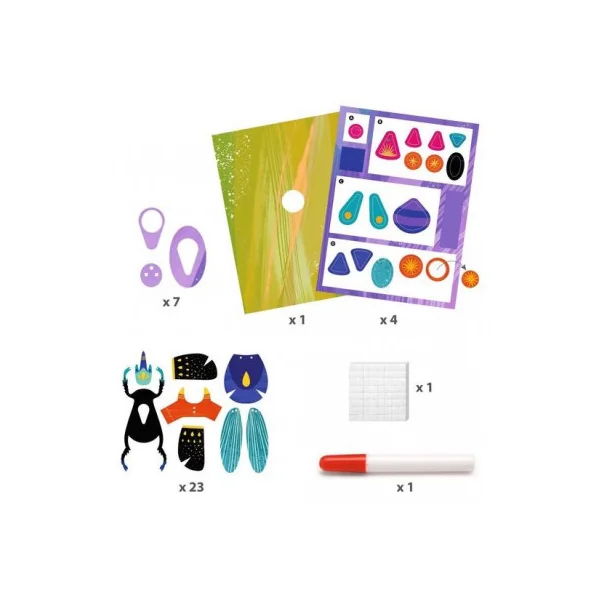 Tableaux 3D Paper bugs - Djeco