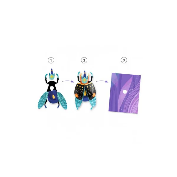 Tableaux 3D Paper bugs - Djeco