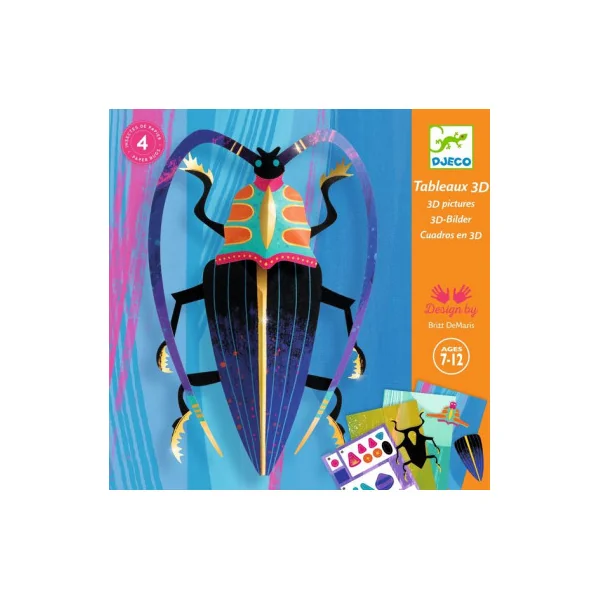 Tableaux 3D Paper bugs - Djeco