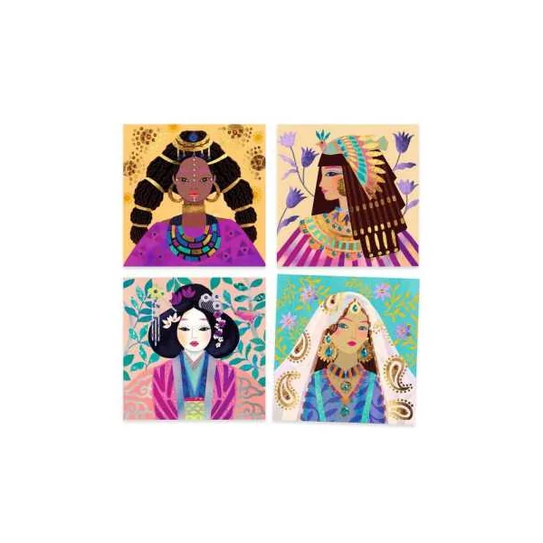 Tableaux à métalliser Parures précieuses - Djeco
