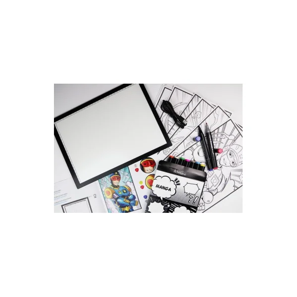 Tablette lumineuse et atelier marqueurs Manga - Sycomore