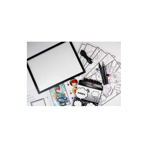 Tablette lumineuse et atelier marqueurs Manga - Sycomore