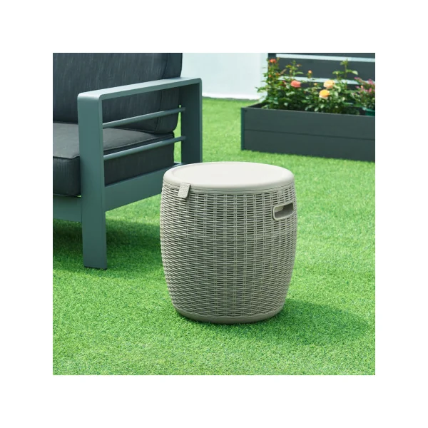 Tabouret de jardin Multifonctionnel 40 x 44 cm Seau à Glace Table de Jardin