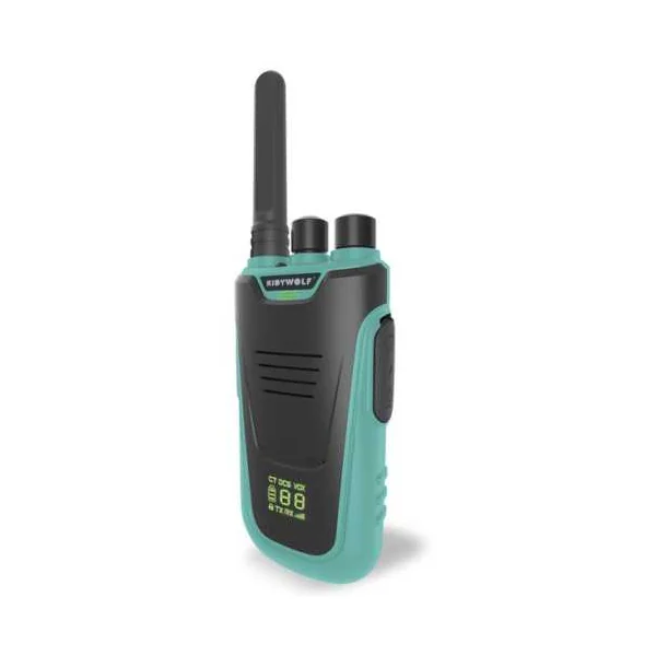 Talkie walkie avec batterie beige et cyan - Kidywolf