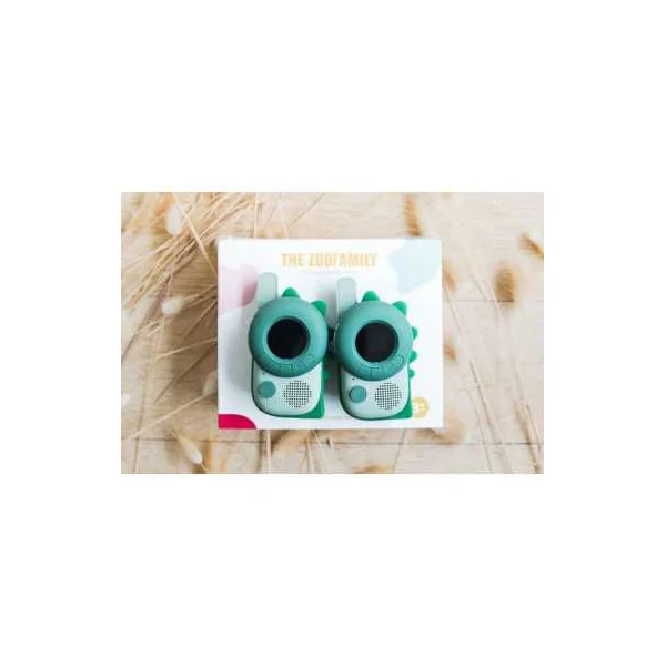 Talkie Walkie Dinosaure vert - The Zoofamily