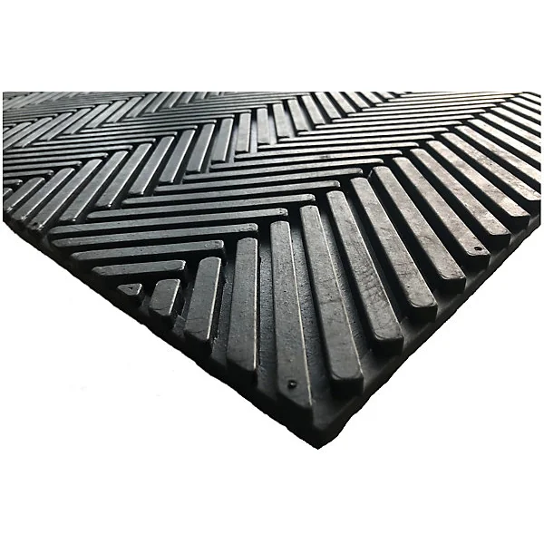 Tapis caoutchouc chevron L.75 x l.45cm Sweet Sol