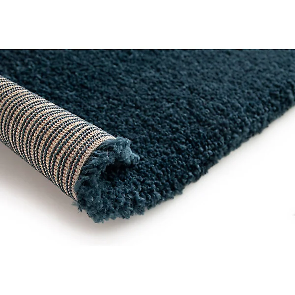 Tapis Coltrane GoodHome bleu foncé L.170 x L.120 cm