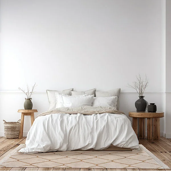 Tapis coton berbère Deko & co 120 x170 cm beige