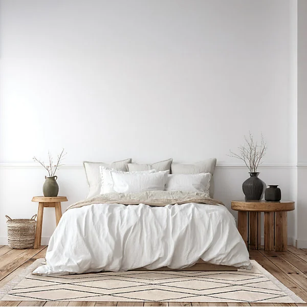 Tapis coton berbère Deko & co 160 x 230 cm gris