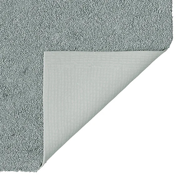 Tapis de bain en coton vert de gris L.80 x l.50 cm GoodHome Koros