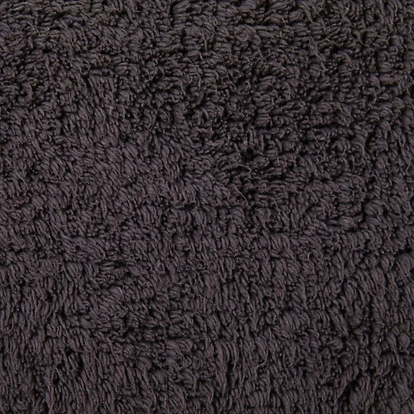 Tapis de bain rectangulaire GoodHome Koros anthracite en coton L.80 x l.50 cm
