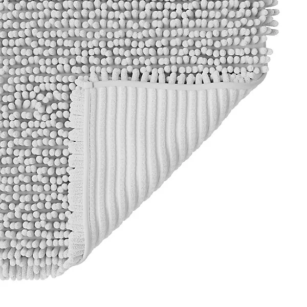 Tapis de bain rectangulaire Graphene blanc
