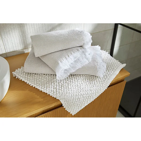 Tapis de bain rectangulaire Graphene Galet