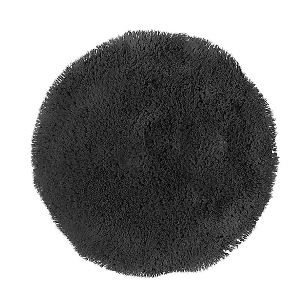 Tapis de bain Sedna gris anthracite rond Ø70 cm