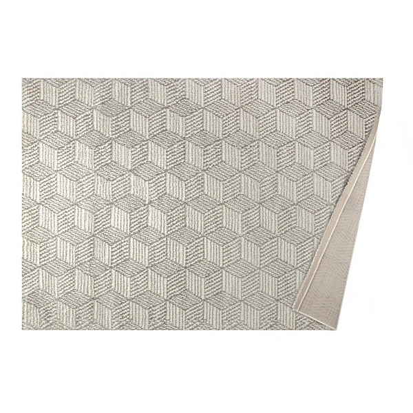 Tapis de salon Cameo L.200 x l.150 cm gris