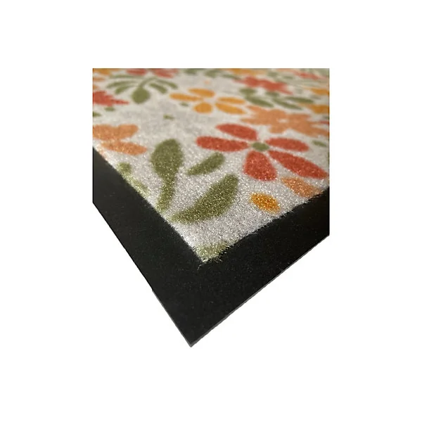 Tapis d'entrée absorbant flower spring L.60 x l.40cm