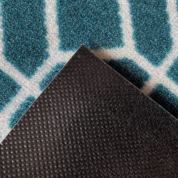 Tapis d'entrée polypropylène Boykins GoodHome motif vert L.60 x l.90 cm