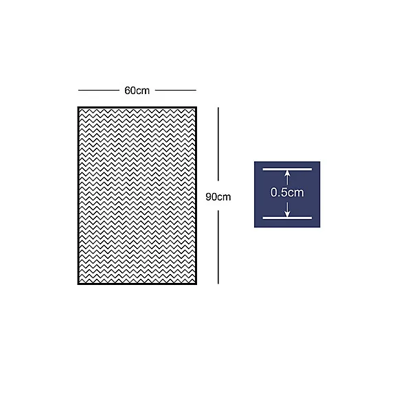 Tapis d'entrée polypropylène Boykins GoodHome motif vert L.60 x l.90 cm