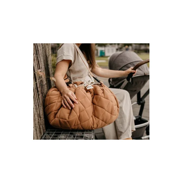 Tapis d'éveil bio 3 en 1 brun - PlayandGo