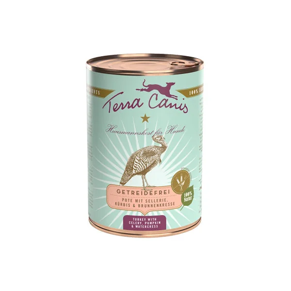 Terra Canis - Sans céréales - Boîte - Dinde avec céleri