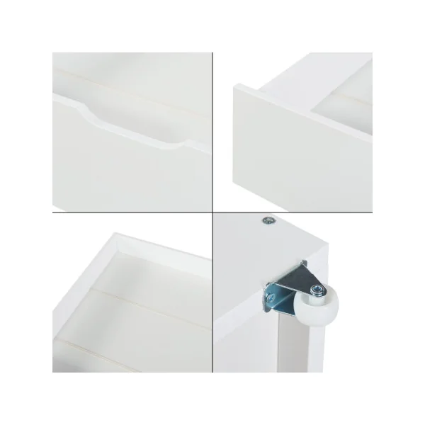 Tiroirs de lit Blanc 98 x 92 x 22 cm pour Lit Cabane Montessori