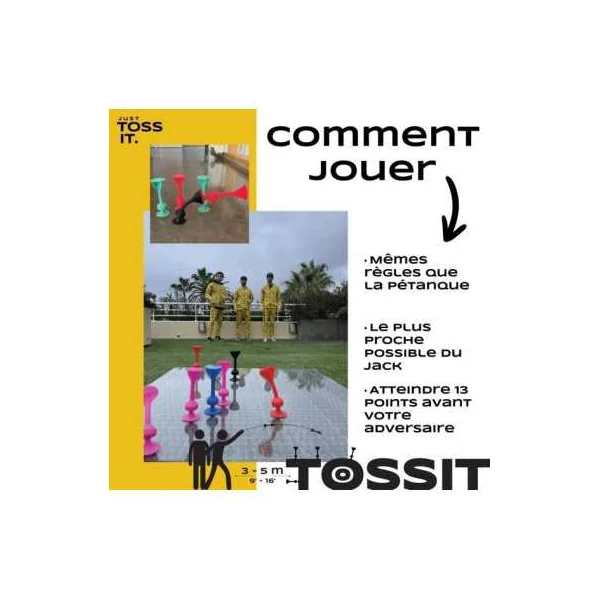 TOSSIT Pack Famille - Jeu de fléchettes ventouse