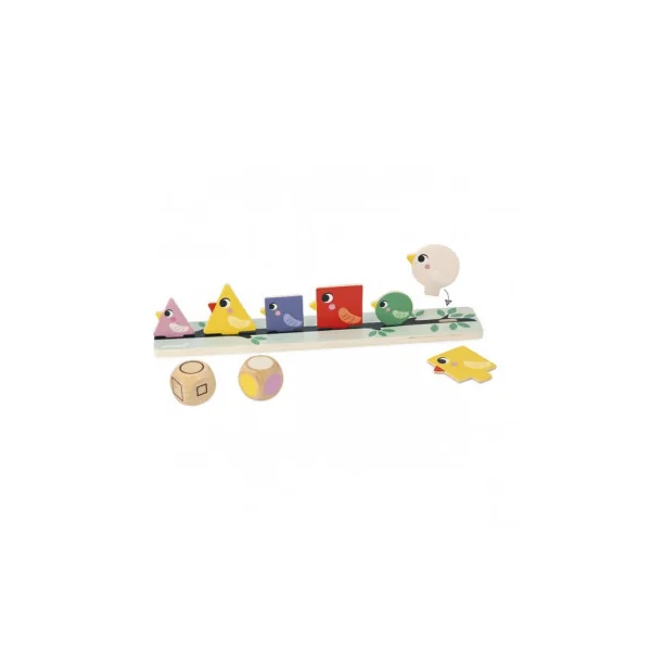 Tri des formes, couleurs et tailles Oiseaux - Janod